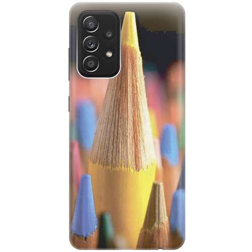 фото Силиконовый чехол на samsung galaxy a52 / самсунг а52 с принтом "желтый карандаш gosso