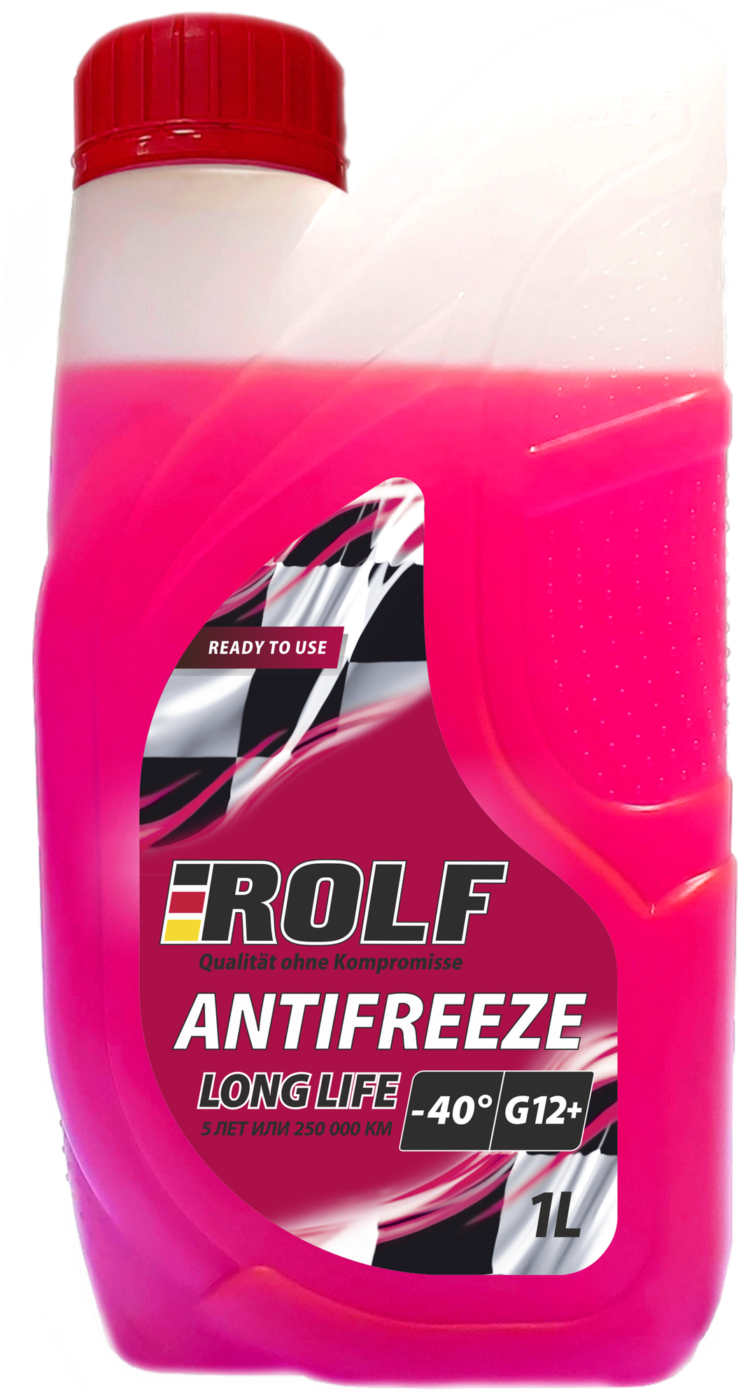 Антифриз G12+ ROLF Antifreeze готовый 1л -40°С красный