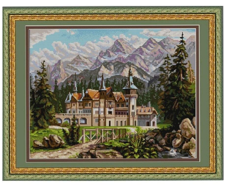 Рисунок на ткани Конёк (бисер), Замок, 45х60 см (9660)