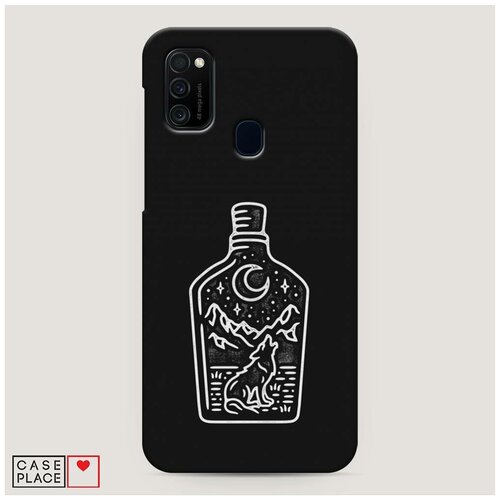 фото Чехол пластиковый samsung galaxy m21 бутылка арт case place
