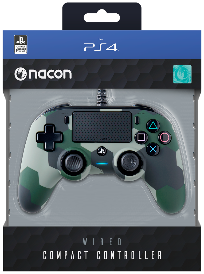 Контроллер игровой Nacon PS4OFCPADCAMGREEN для PS4,