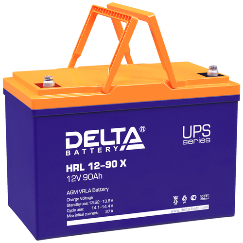 Аккумуляторная батарея DELTA Battery Аккумуляторная батарея DELTA Battery HRL 12-90 X 12В 90 А·ч аккумуляторная батарея для ибп delta hrl 12 55 x