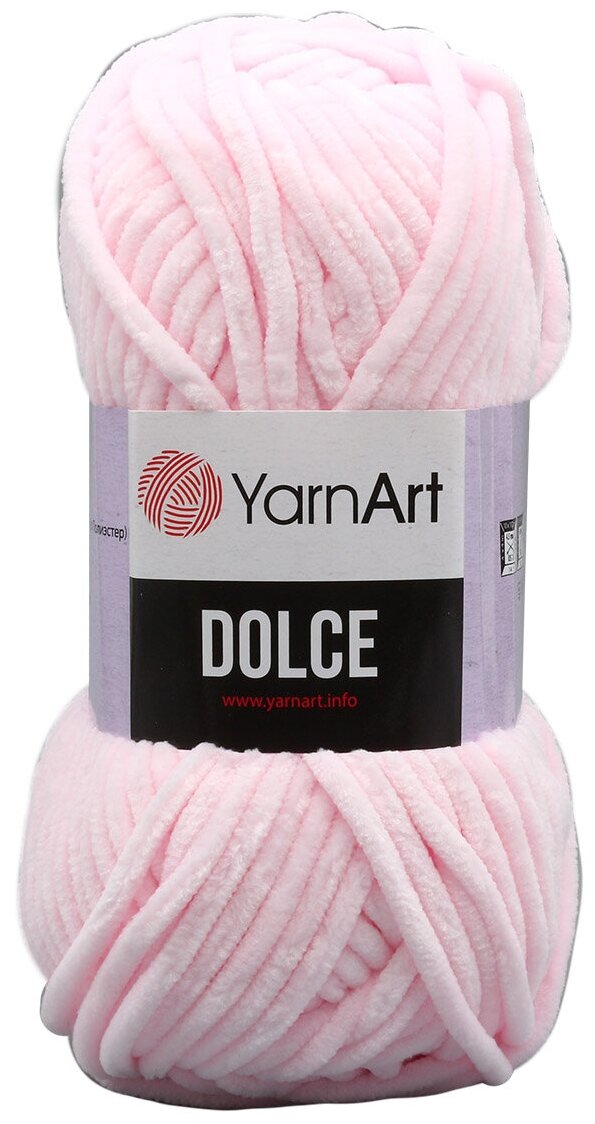 Пряжа для вязания YarnArt 'Dolce' 100гр 120м (100% микрополиэстер) (750 розовый), 5 мотков