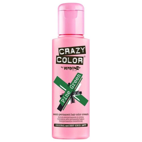 Crazy Color Краситель прямого действия Semi-Permanent Hair Color Cream, 46 pine green, 100 мл