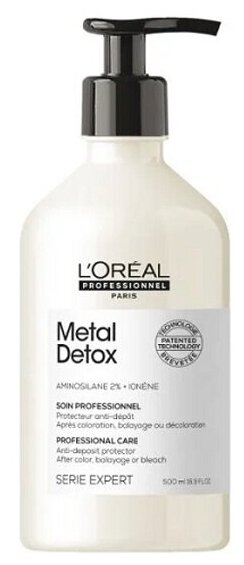 Кондиционер для восстановления окрашенных волос L`oreal Professionnel Metal Detox, 500 мл