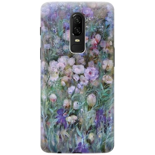 фото Re:pa накладка transparent для oneplus 6 с принтом "сиреневое поле"