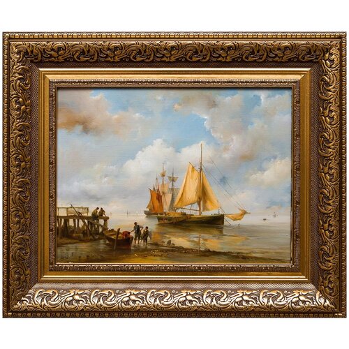 фото Картина маслом "морской пейзаж" шумайлов русская живопись