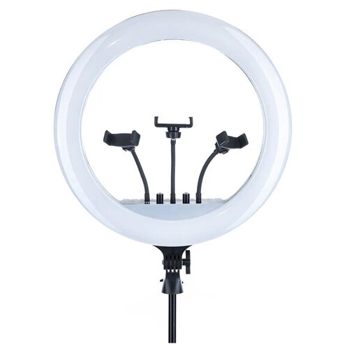 Кольцевая лампа Nova Store RL-18 3 x держателя для смартфона 45 см Чёрная 549900₽