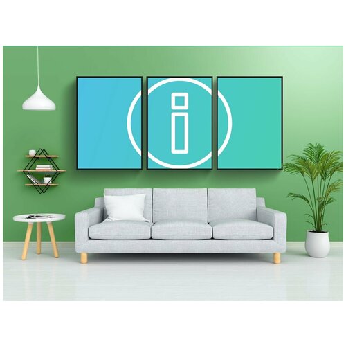 фото Набор модулных постеров для интерьера "информация, чаевые, важный" 60x90 см. в тубусе, без рамки lotsprints