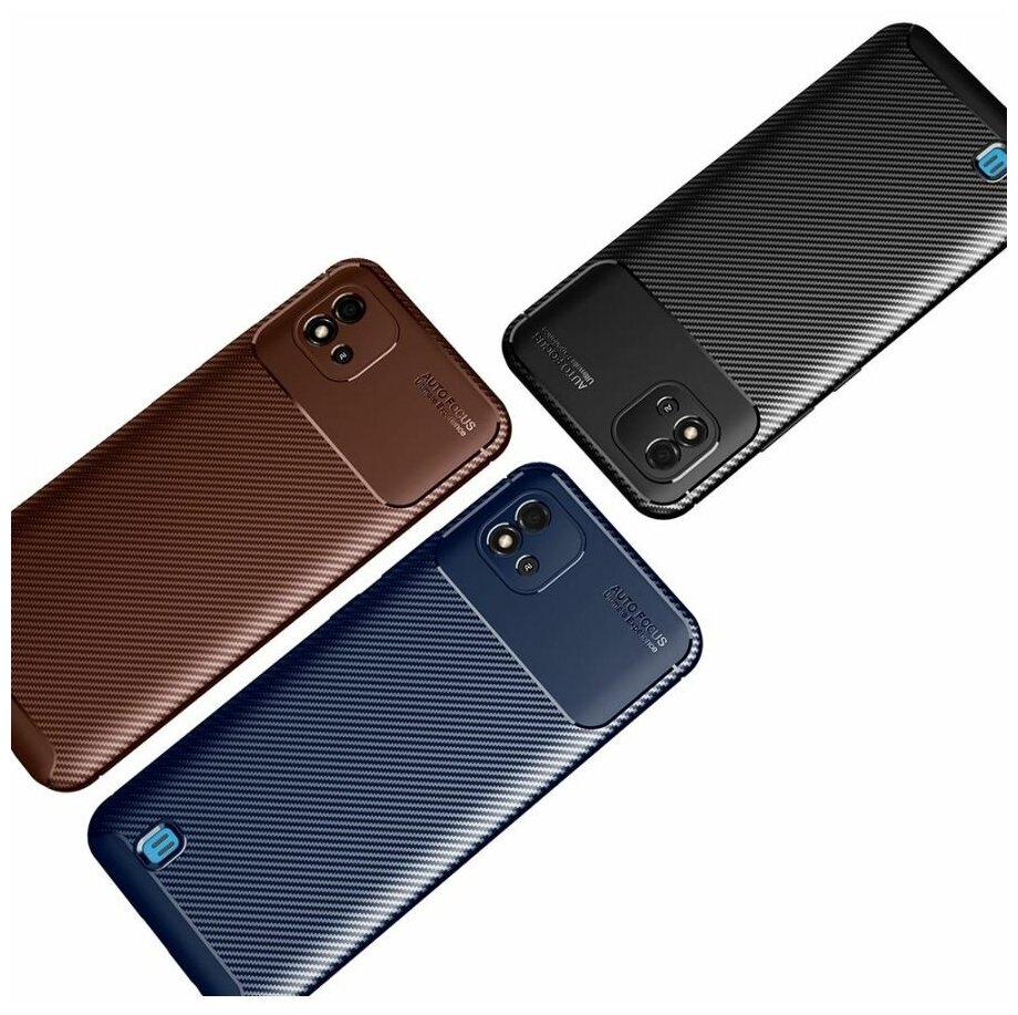 Brodef Beetle Силиконовый чехол для Realme C20 Черный