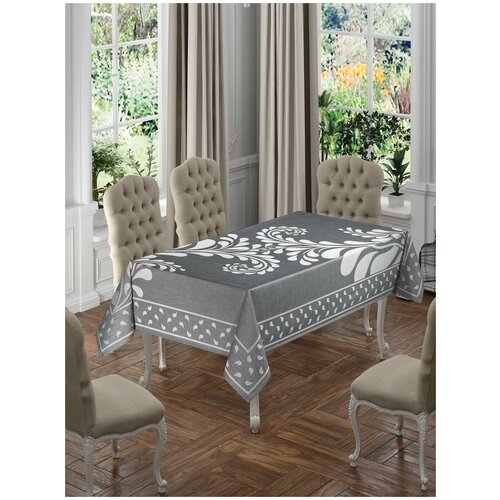 фото Do & co скатерть hettie цвет: тёмно-серый br23387 (160х220 см)