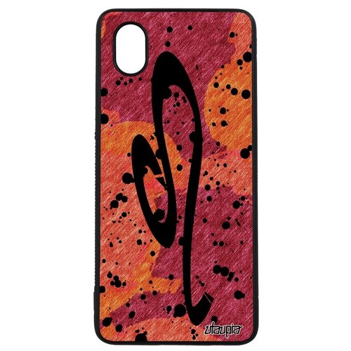 фото Защитный чехол на телефон // galaxy a01 // "знак зодиака лев" zodiac астрологический, utaupia, оранжевый