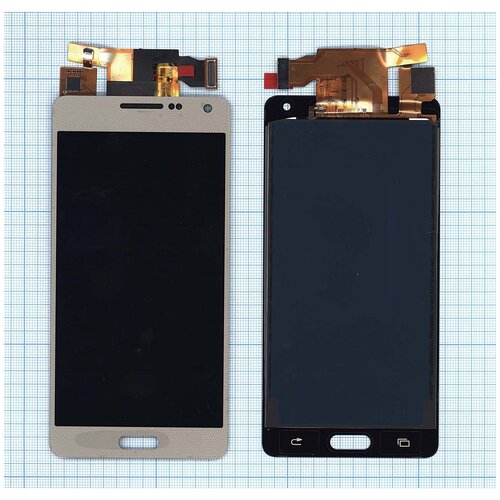 Дисплей для Samsung Galaxy A5 SM-A500F в сборе с тачскрином TFT золотистый дисплей vbparts для samsung galaxy a7 2017 sm a720f матрица тачскрин tft black 064541