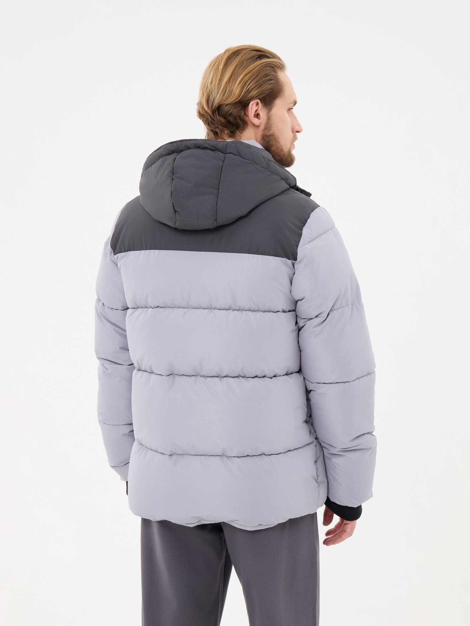 Куртка Reebok PARKA, размер L INT, серый — фото 1