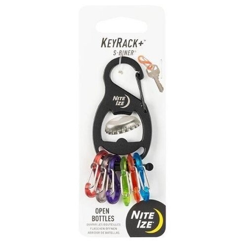 Nite-Ize Брелок для ключей KeyRack+ S-Biner (Black) (KRB2-01-R6)