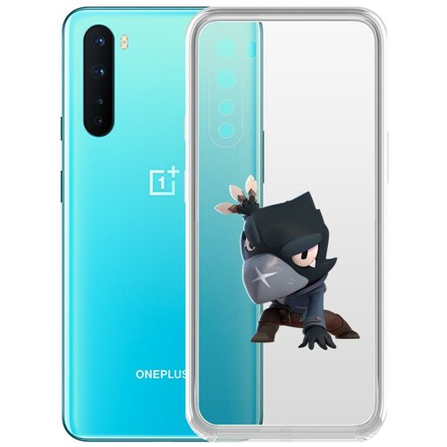 фото Чехол-накладка clear case brawl stars-ворон для oneplus nord krutoff group