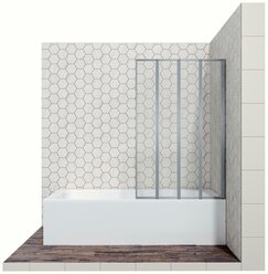 Душевая шторка на ванну Ambassador Bath Screens 1000x1400 хром 16041111R