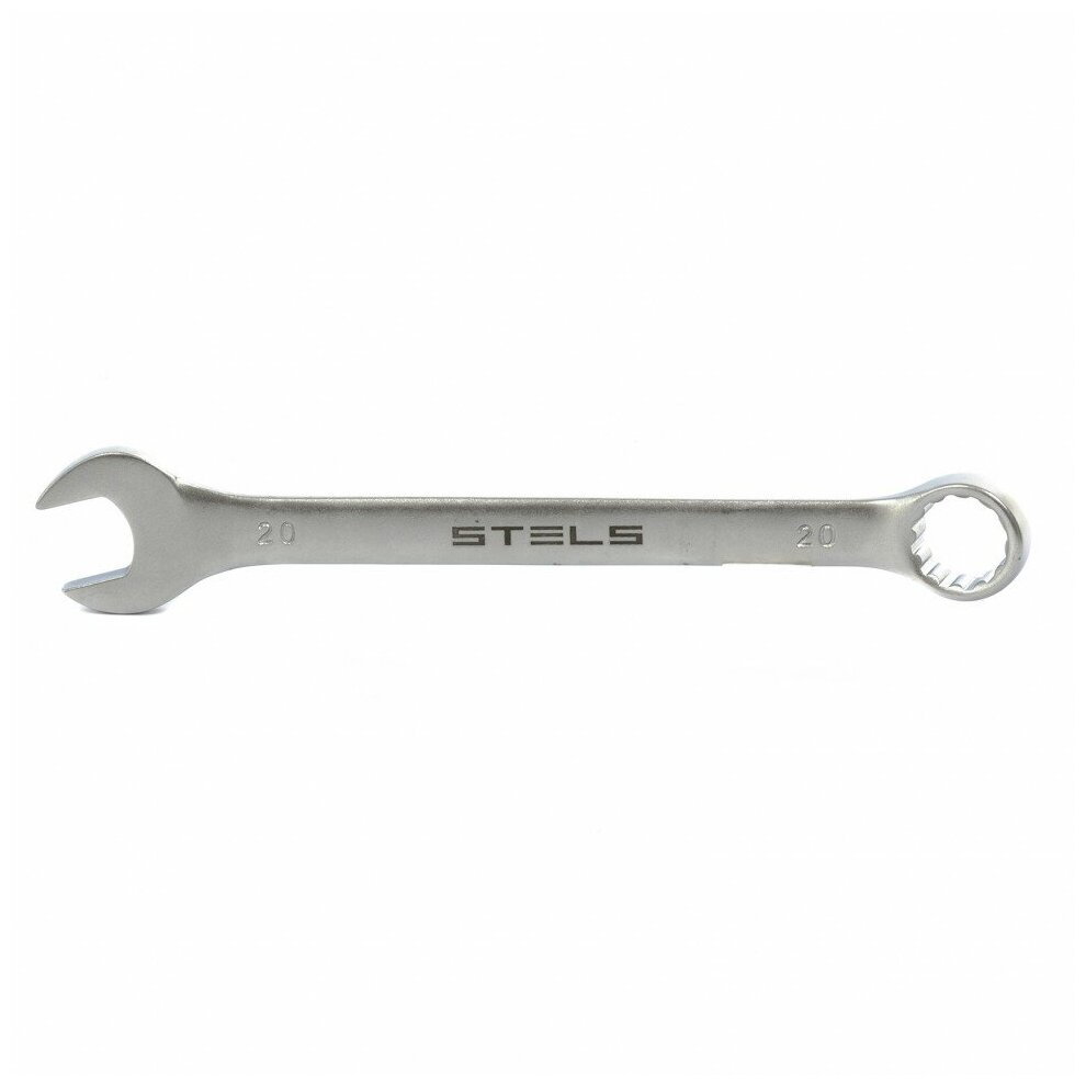 Ключ комбинированный Stels 20 мм, CrV, матовый хром 15215