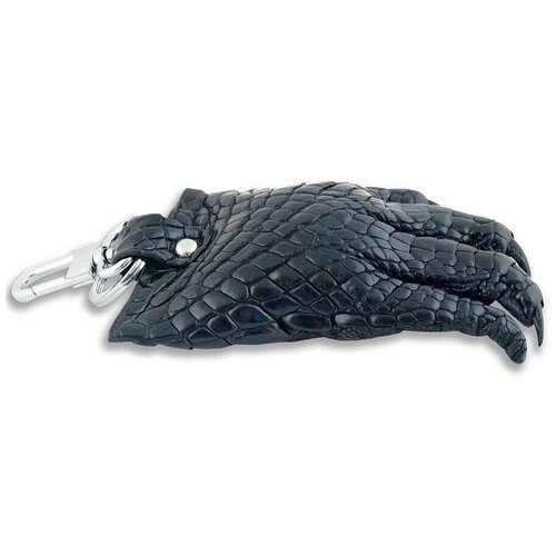 фото Большой брелок настоящая лапа крокодила (черный) exotic leather