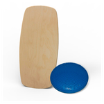 Баланс борд Elements форма Wakeboard Original лак-песочное напыление, в комплекте качественный валик диаметром 16 см, надувная подушка равновесия. - изображение