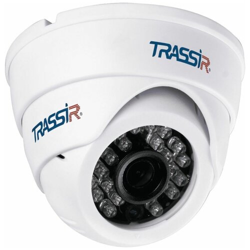 Видеокамера IP Trassir TR-D8121IR2W 2.8-2.8 мм, цветная, корпус белый видеокамера ip trassir tr d3121ir1 3 6 3 6мм цветная корп белый