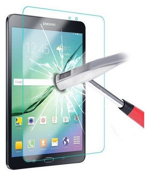 Защитное противоударное стекло MyPads для планшета Samsung Galaxy Tab E 9.6 T560/ T561 с олеофобным покрытием