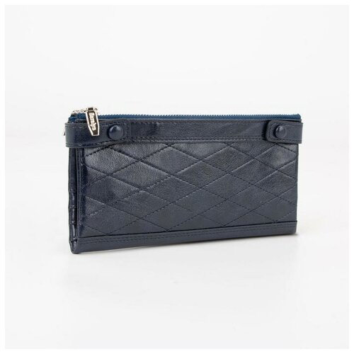 фото Кошелек жен 10-02-01. 18.5*2*9. 2 отд. 2 отд/молния. д/карт. д/монет. синий 6925094 сима-ленд