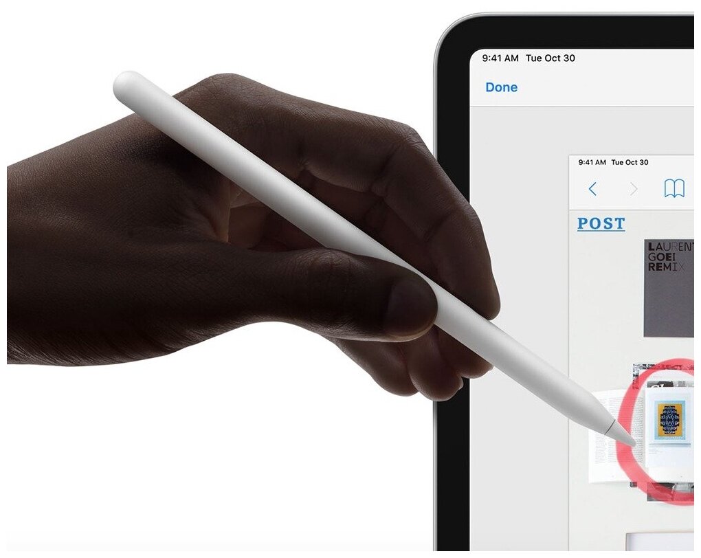 Стилус APPLE 2nd Generation, Apple iPad Pro 11/12.9, белый [mu8f2zm/a] - фото №4