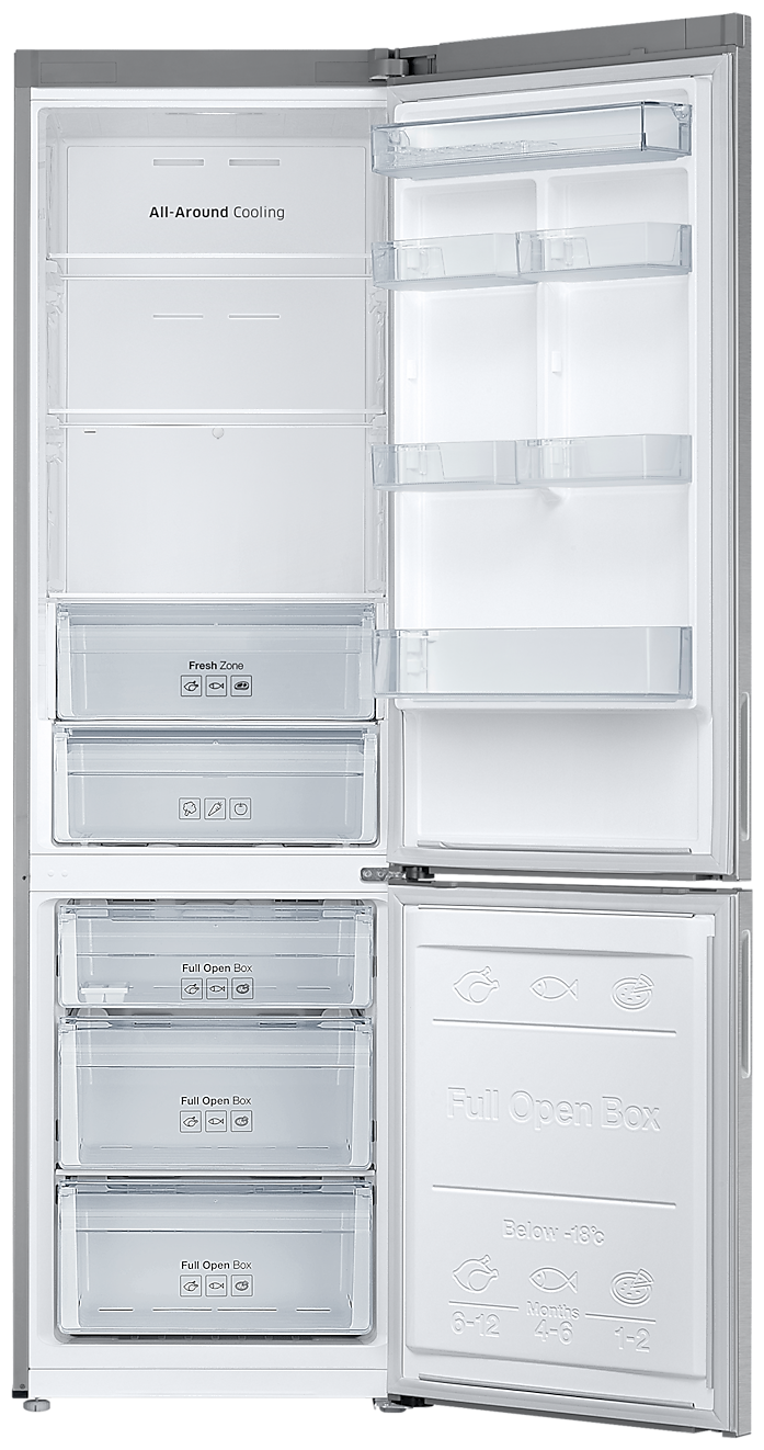 Samsung Холодильник Samsung RB37A5200SA/WT серый (двухкамерный) - фотография № 7