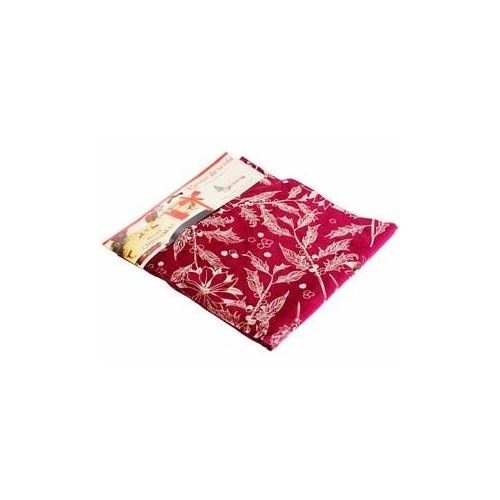 Дорожка для стола рождественская радость Листья бордовая 28х270 см Due Esse Christmas DUE2-WINERED-28-листья 3025₽