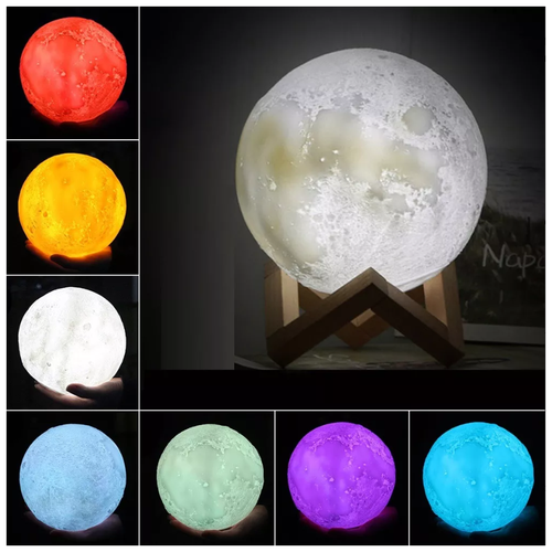 Светильник 3D Луна, ночник