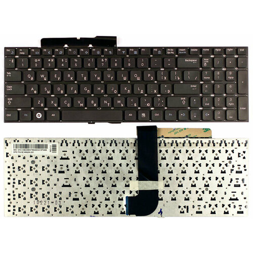 Клавиатура для Samsumg 9Z. N5QSN.00U черная без рамки клавиатура для ноутбука samsumg 9z n8ysn 10u черная без рамки