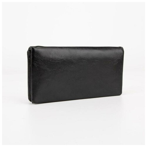 фото Кошелек жен 06-02-01. 18.5*3*9.5. 3 отд. д/карт. д/монет. на магнитах. черный 6925113 сима-ленд