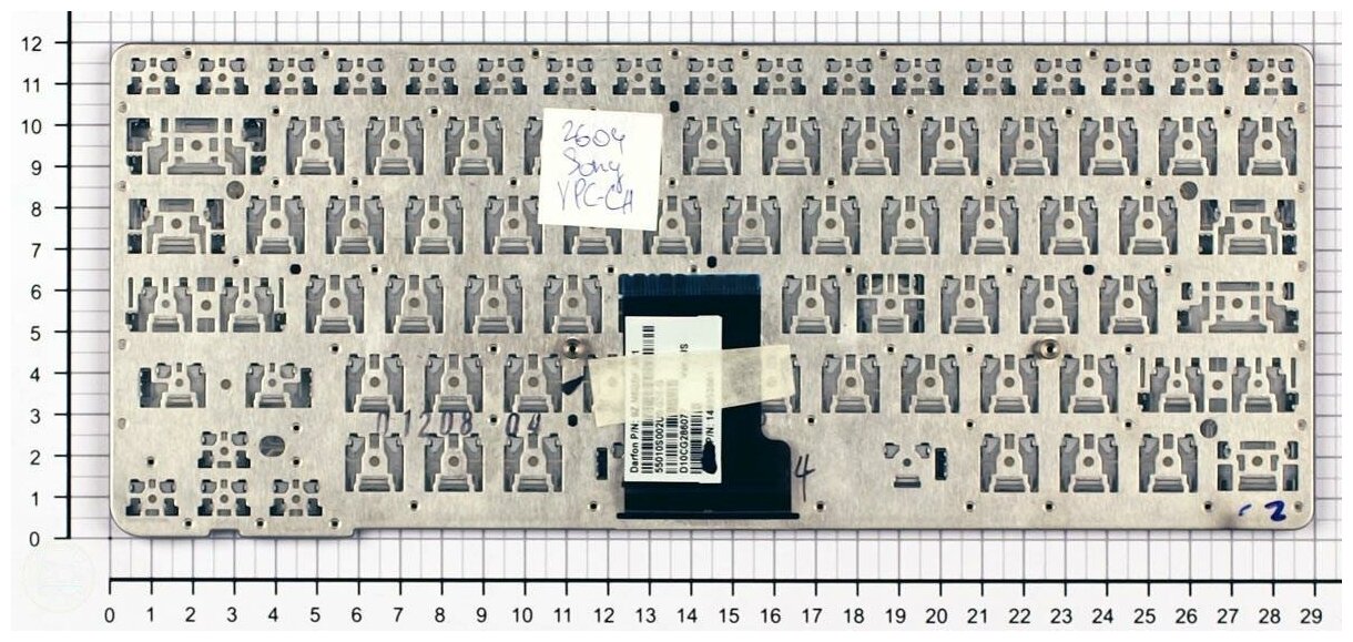 Клавиатура для ноутбука Sony Vaio VPC-CA1S1E черная без рамки