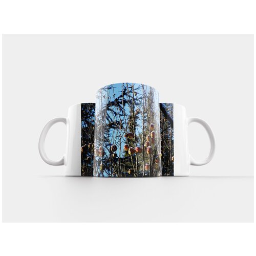 фото Кружка "зима, снег, яблоко" 320 мл lotsprints