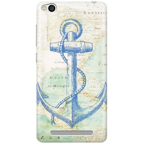 фото Re:pa накладка transparent для xiaomi redmi 3 с принтом "якорь на карте"