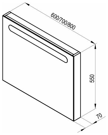Зеркало Ravak Chrome 700 каппучино - фотография № 5