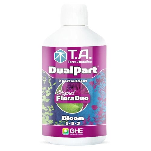 удобрение flora duo bloom dualpart ghe t a 1 литр GHE Flora Duo Bloom 0,5л (Terra Aquatica DualPart)