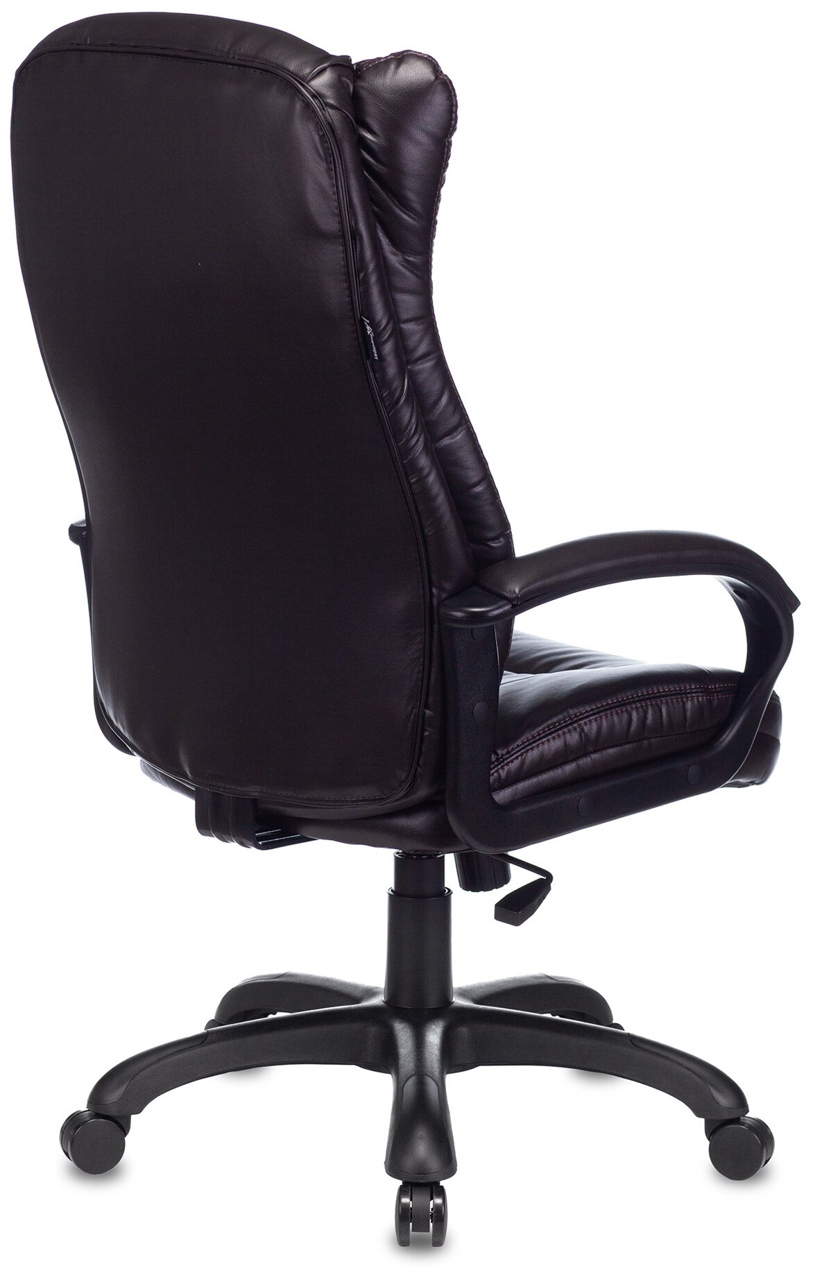 Кресло руководителя CH-879N темно-коричневый NE-15 эко.кожа крестов. пластик CH-879N/COFFEE - фотография № 2