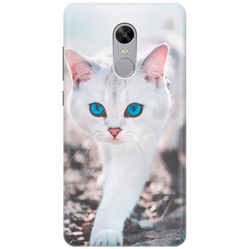 фото Силиконовый чехол на xiaomi redmi note 4x / сяоми редми ноут 4х с принтом "голубоглазый кот gosso