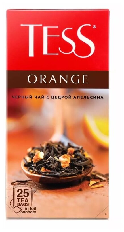 Чай черный Tess Orange в пакетиках