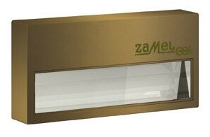 Светильник декоративной подсветки LED 0.56w 22Лм 5900K золото IP44 14В накладной монтаж SONA (Zamel), арт. 12-111-41