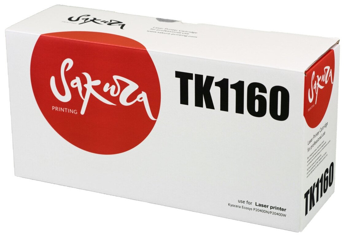 Картридж лазерный Sakura TK-1160 черный 7200 стр. для Kyocera (SATK1160)