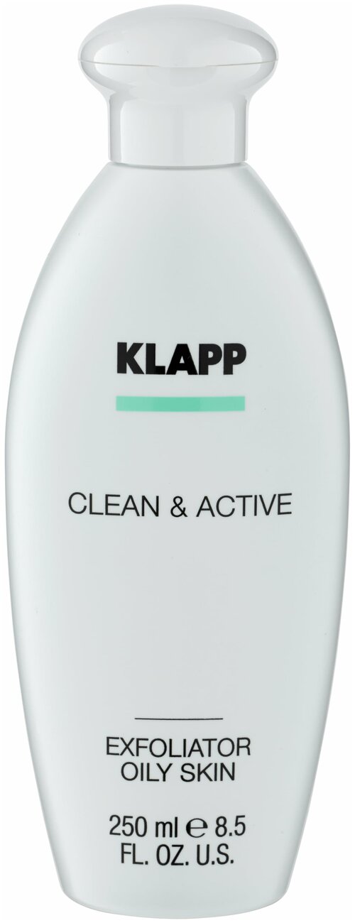 KLAPP CLEAN&ACTIVE Exfoliator Oily Skin, 250 мл