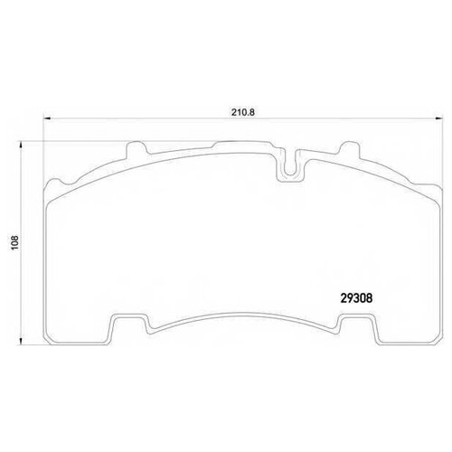 CVP094K_колодки дисковые 29171/29308 !двойной паз \BPW, KNORR SB4309T (SK7) DON