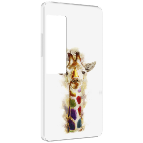 Чехол MyPads Красочный жираф для Meizu Pro 7 Plus задняя-панель-накладка-бампер чехол mypads жираф с жвачкой для meizu pro 7 plus задняя панель накладка бампер