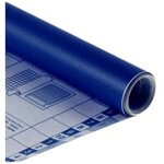 Дизайнерская бумага Sadipal Пленка цветная самоклеящаяся SADIPAL, рулон 50х300см, Синий - изображение