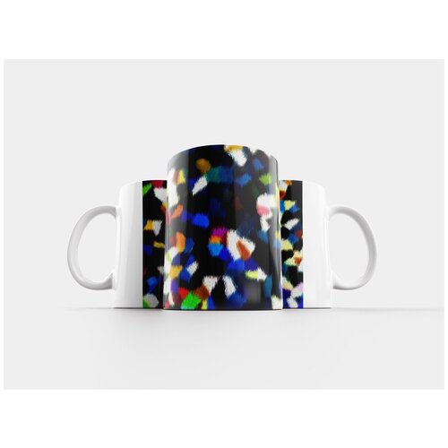 фото Кружка "абстрактная живопись, цвет, шерсть" 320 мл lotsprints
