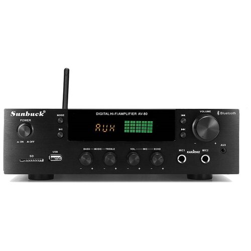 Аудио Bluetooth усилитель Sunbuck AV-80 чёрный
