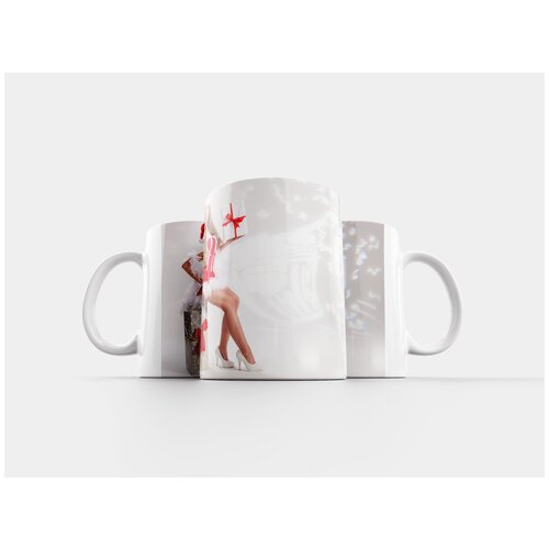 фото Кружка "рождество, подарки, санта женщина" 320 мл lotsprints